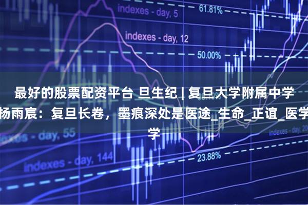 最好的股票配资平台 旦生纪 | 复旦大学附属中学杨雨宸：复旦长卷，墨痕深处是医途_生命_正谊_医学